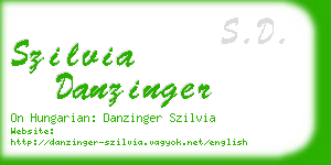 szilvia danzinger business card